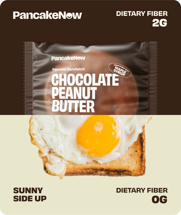 Chocolate Peanut Butter Pancake Sandwich