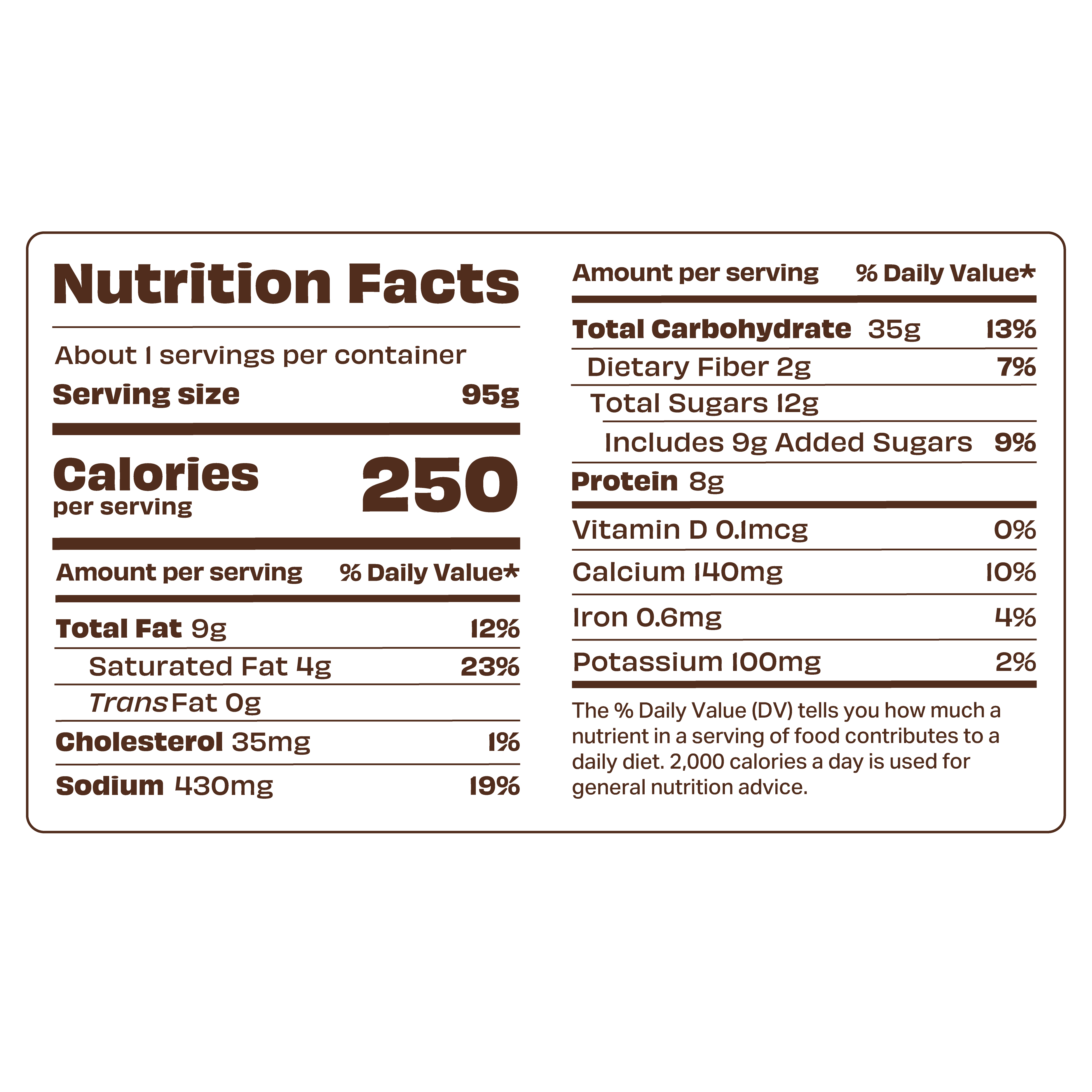 Classic Maple Protein Pancake Sandwich Nutrition Facts